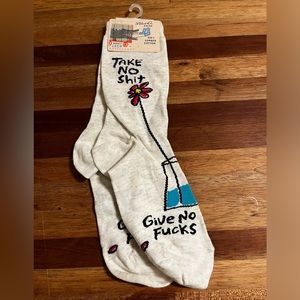Graphic design socks.